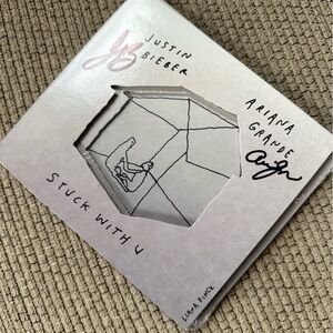 Justin Bieber Stuck With U Vinyl - Pink and Black